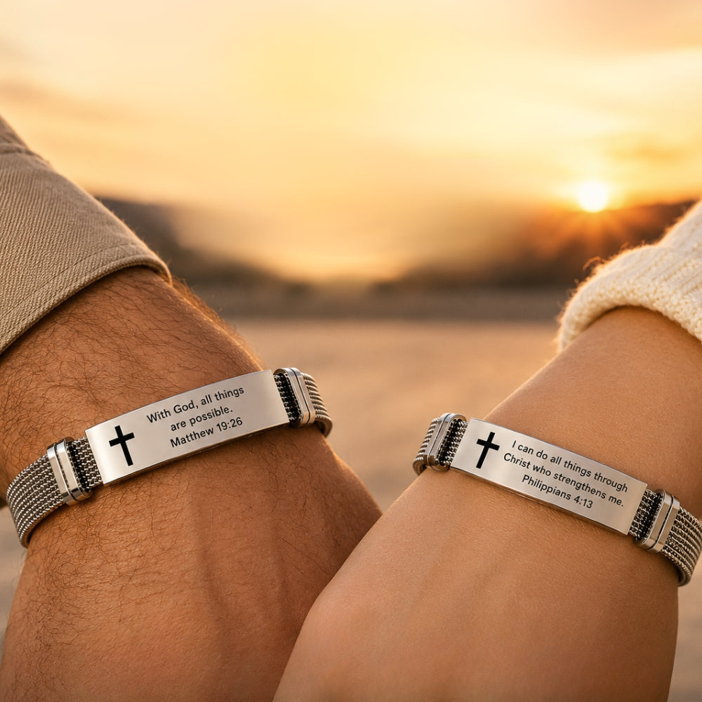 Faith & Strength Bracelet Set – Buy 1 Get 1 Free