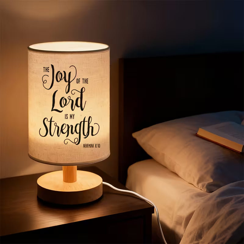 The Joy Of The Lord Is My Strength - Ambient LED Table Lamp