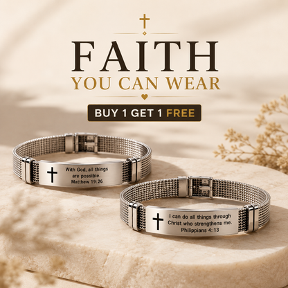 Faith & Strength Bracelet Set – Buy 1 Get 1 Free