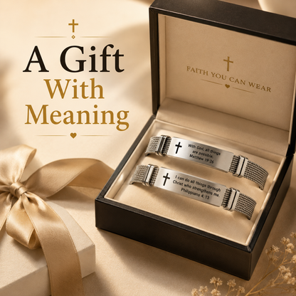 Faith & Strength Bracelet Set – Buy 1 Get 1 Free
