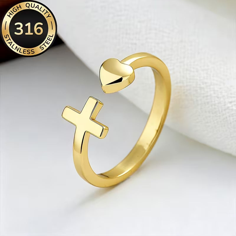 Walk By Faith™ Cross Ring