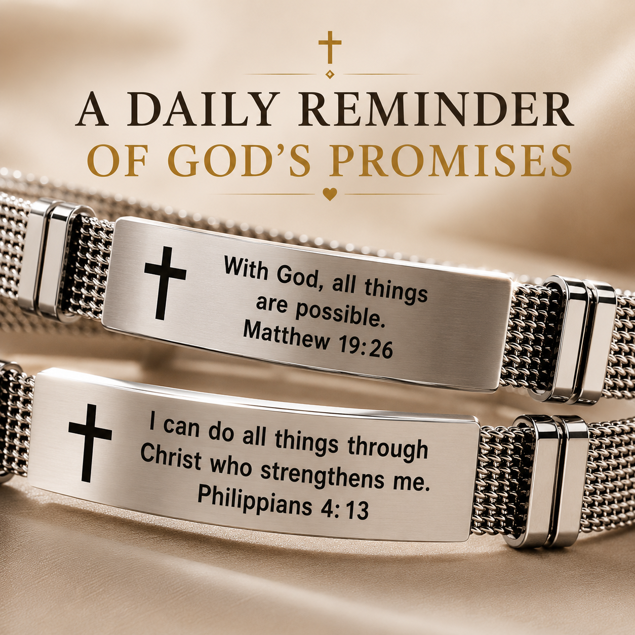 Faith & Strength Bracelet Set – Buy 1 Get 1 Free
