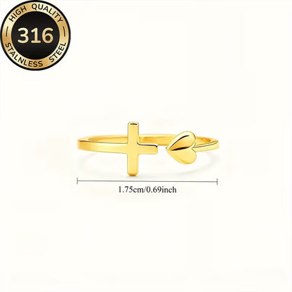 Walk By Faith™ Cross Ring