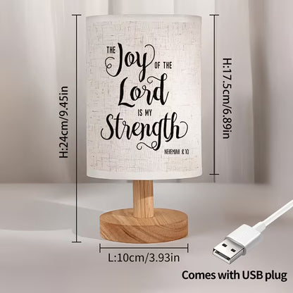 The Joy Of The Lord Is My Strength - Ambient LED Table Lamp