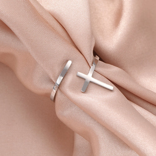 Faith & Strength™ Cross Adjustable Ring