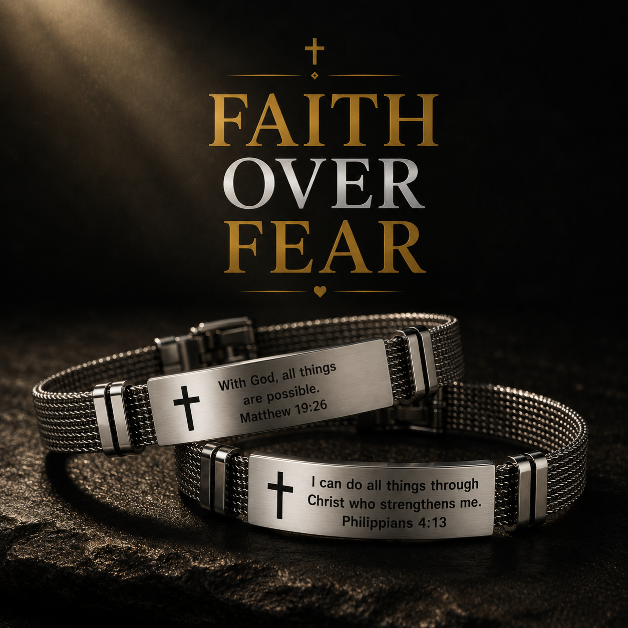 Faith & Strength Bracelet Set – Buy 1 Get 1 Free